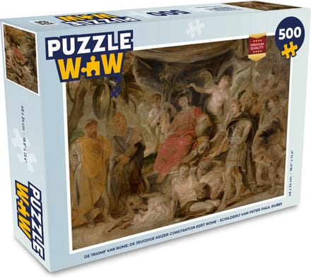 Puzzel De triomf van Rome: De jeugdige keizer Constantijn eert Rome - Schilderij van Peter Paul Rubens - Legpuzzel - Puzzel 500 stukjes