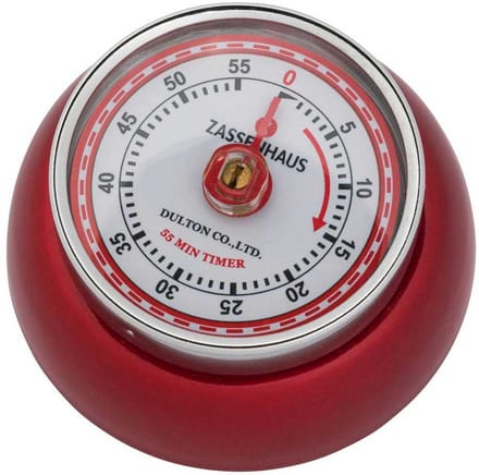 Zassenhaus 71849 Analoge Keuken Timer Rood