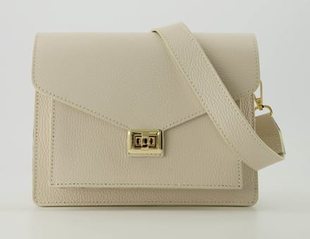 Stacey - Classic Grain - Leer - Handtassen - Crossbodytassen - Beige -