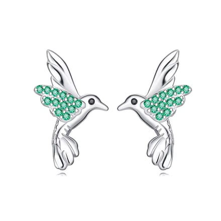 Oorbellen dames kolibrie - vogel - glinster