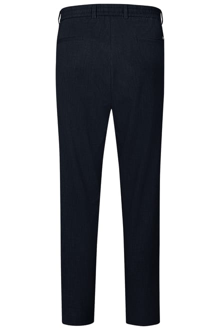 Bugatti Herren Geplooide broek met stretchfunctie