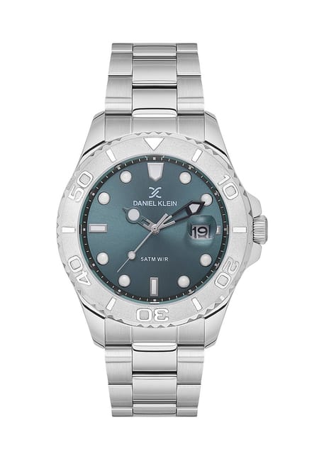 Daniel Klein-model 113735-4-Herenhorloge-datum-rood/blauwe wijzerplaat-5 atm waterdicht-diameter 43 mm