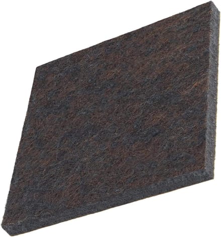 16 x viltdoppen 70x70 mm vierkant bruin zelfklevend premium kwaliteit meubelladder - extra dik