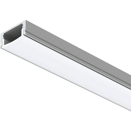 The Light Group SLC LED stripprofiel A1, aluminium, lengte 2 m, hoogte 8 mm, opbouwmontage