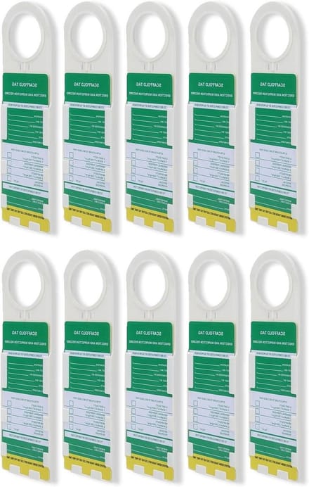 Steiger Tag - Status Houder - Veiligheid Aangeven - Waterproof ABS Plastic - 10 Stuks - Default