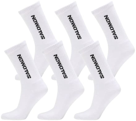 Salomon - Everyday Crew Socks | 6-Pack | Sokken | Maat M / 39-41 - Wit