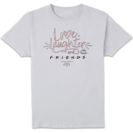 Friends Love Laughter t-shirt - Wit - 3XL