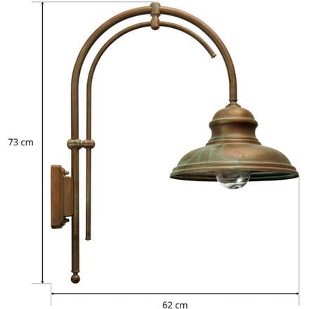 Moretti Luce Buitenwandlamp LUCA met dubbele arm