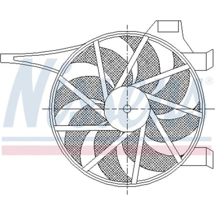 Koelventilatorwiel, motorkoeling NISSENS 85596