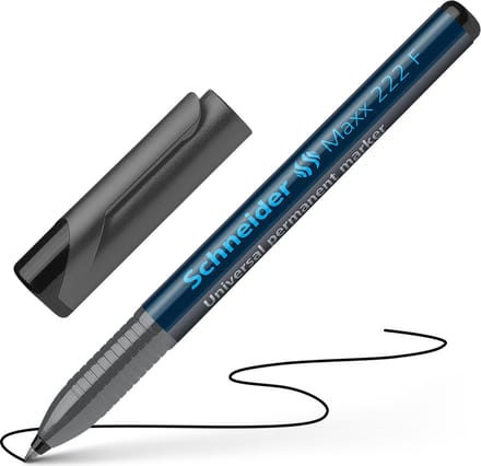 Schneider permanent marker - Maxx 222 - penpunt F - zwart - S-112201