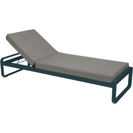 Fermob BELLEVIE Komfort - Ligbed - 21 acapulcoblauw - B8 taupegrijs