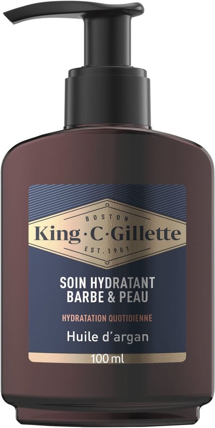 King C Gillette Baard & Huid Moisturizer - Voor het Gezicht - Voor Mannen - 100 ml