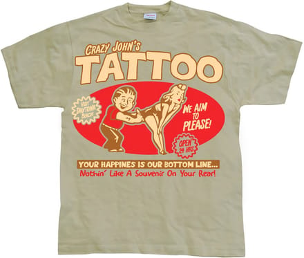 Hybris Crazy John's Tattoo T-shirt SH-1-11071-LFH3-6
