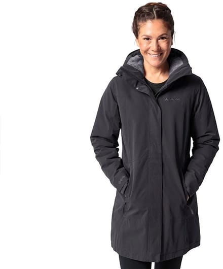 Vaude Skomer Wool Ii Parka Zwart 44 Vrouw