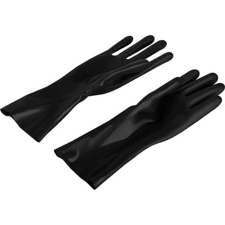 Rimba - Korte Latex Handschoenen - 26 cm - Zwart S