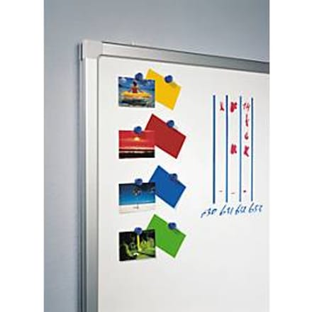 Krasbestendige magneten Legamaster, 10 stuks, wit