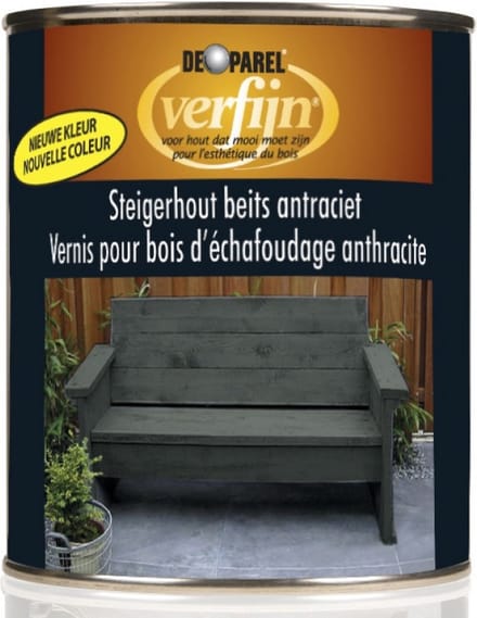 Steigerhoutbeits - Antraciet 750 ML