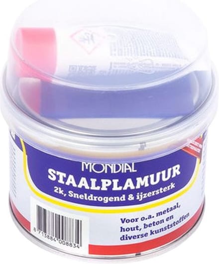 Mondial Staalplamuur - Universele plamuur 240G + 10G