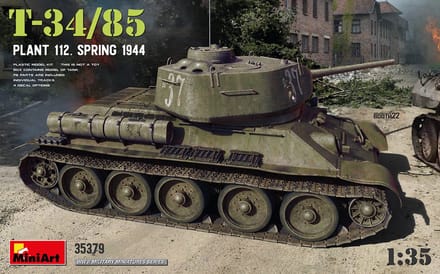 MiniArt Modelbouwpakket Militaire voertuigen - 35379 T-34/85 Plant 112. Spring 1944 Plastic - 1:35 - Modelbouw