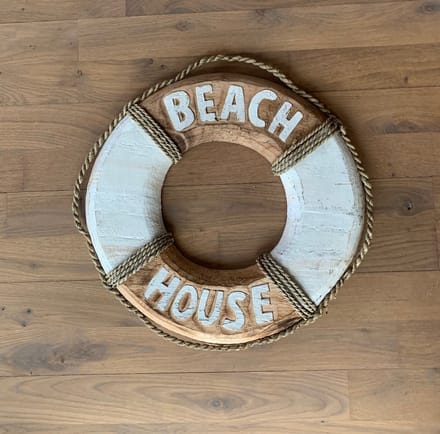 Wanddecoratie - wanddeco - naturel riet H70  Ø70  - Mendong