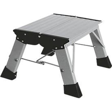 Inklapbare trap Treppy, 1 trede, aluminium