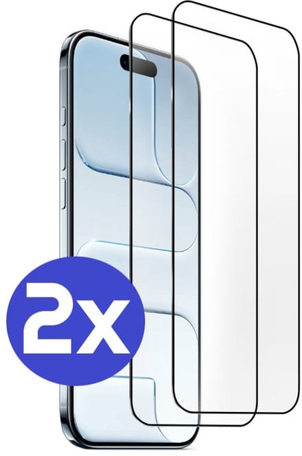 ArmorDrop Full Guard Screenprotector Geschikt Voor iPhone 17 Air - Gehard Glas - 2 Stuks