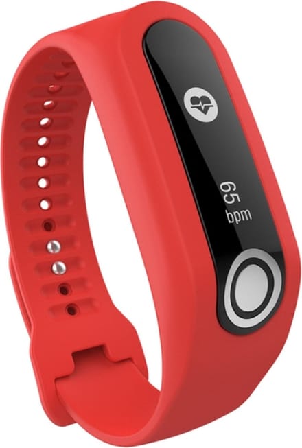 Siliconen bandje - geschikt voor TomTom Touch - rood
