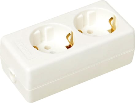 TCD monteerbaar 2V + RA wit zonder snoer