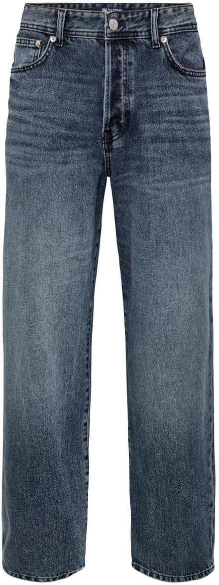 ONLY&SONS - ONSFADE LOOSE BBLK 2333 TAI DNM NOOS - Heren - Jeans