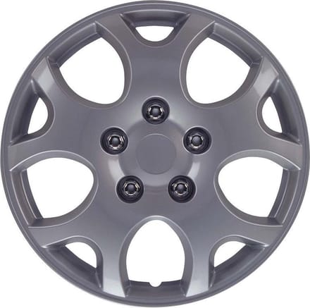 Autostyle Wieldoppen Nebraska 14 Inch Abs Zilver Set Van 4