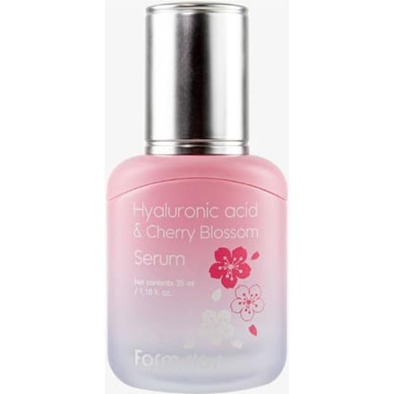 Farm Stay Hyaluronic Acid & Cherry Blossom Serum 35ml +RANDOM GIFT white