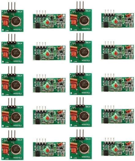 Draadloze Zendermodule - Ontvanger Set - Alarm Systemen - 433 MHz Frequentie - Compact Formaat