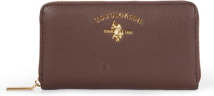 U.S. POLO ASSN. Portemonnee Stanford Zip Around Wallet Brown Bruine