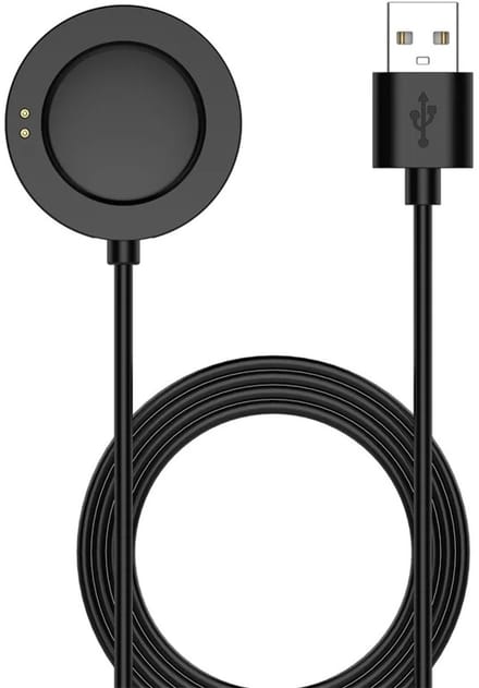 DrPhone magnetische 2-pins oplaadkabel – compatibel met Xiaomi Watch 2 / 2 Pro / S3 / S2 / H1 – USB-lader rond model