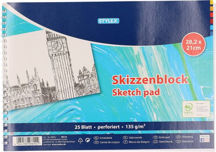 Schetsboek/tekenboek A4 25 vellen