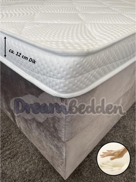 Topper 100x220 Orthopedisch SOFT Nasa Traagschuim 12 cm Dik Tencel XXL