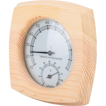 Digitale Thermometer Hygromenter Vochtigheidstemperatuurmeter voor Saunaruimte white