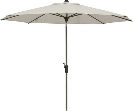 Madison Lisbon stokparasol Ø300 cm automatisch - mellow champagne olefin - chesnut kleurig frame