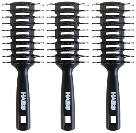 Haibu Essentials Anti-Klit Haarborstel - voor Dik en Lang Haar - 3 Stuks