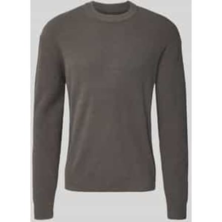 Gebreide pullover met ribboorden