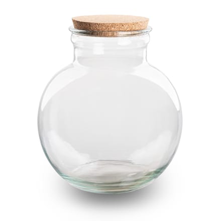 Terrarium with cork - Teddy with led cork - ↑ 26.5 cm