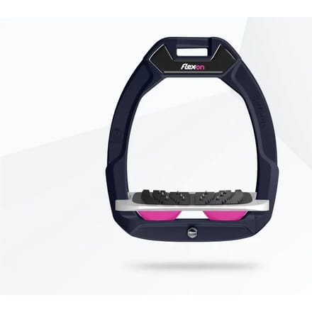 Veiligheidspaardrijriemen Ingelend Ultra Grip Bordeaux/Grijs/Roze Flex-On Safe-On