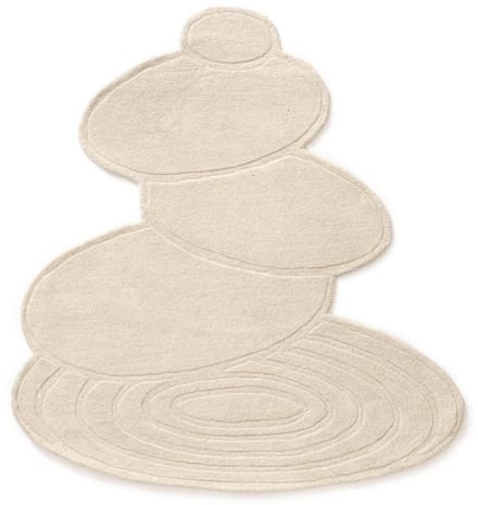 Organisch design vloerkleed - Balans Stone ivoor 200x220