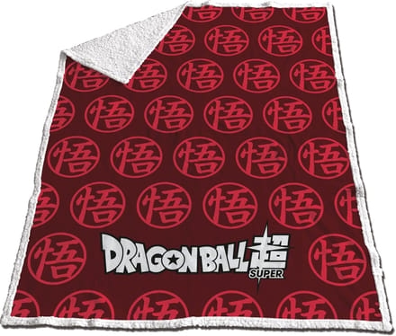Dragon Ball Z fleece plaid rood 130 x 170 cm - polyester - extra zacht