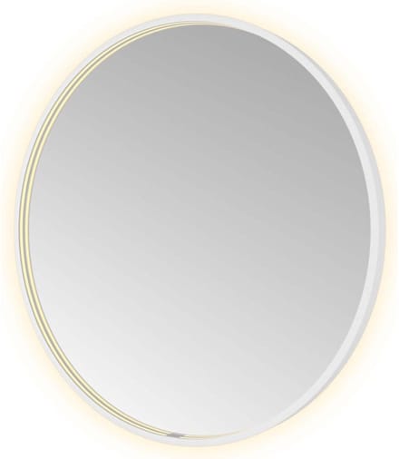 Hotbath &More Mirrors Round LED Badkamerspiegel - Rond - 80 cm - Mat Wit