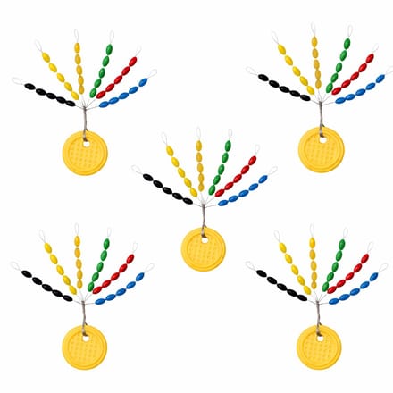 S&D | Lijn Stoppers / Dobberstoppers – Set van 5 Stoppersets – 150 Stoppertjes | 2,5mm – 6 Kleuren