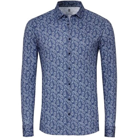 Desoto Overhemd Allover Fantasy Paisley Midnight / male