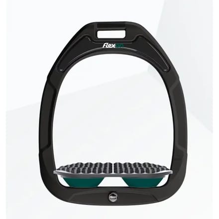 Endurance stijgbeugels Zwart/Grijs/Groen Flex-On Green Composite