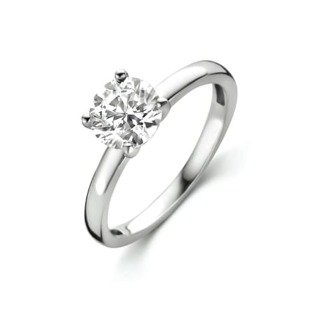 Gerhodineerd Zilver Ring Met Zirkonia 1334755