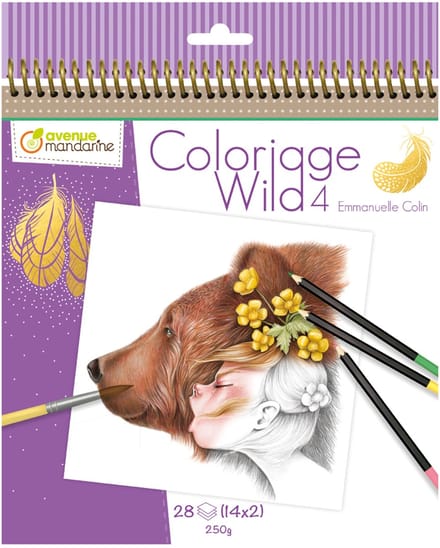 Coloriage Wild 4 - Emmanuelle Colin - Kleurboek voor volwassenen